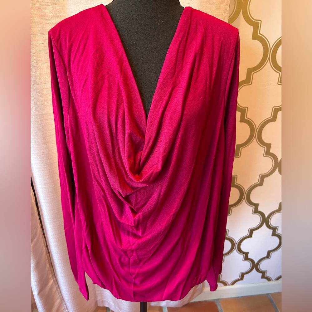 Umgee Long Sleeve Pink Top NWT